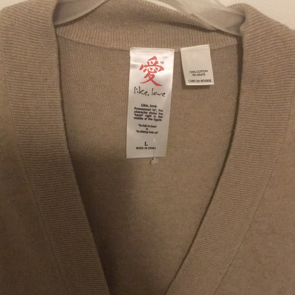 Like, love sweater size large - Picture 2 of 3